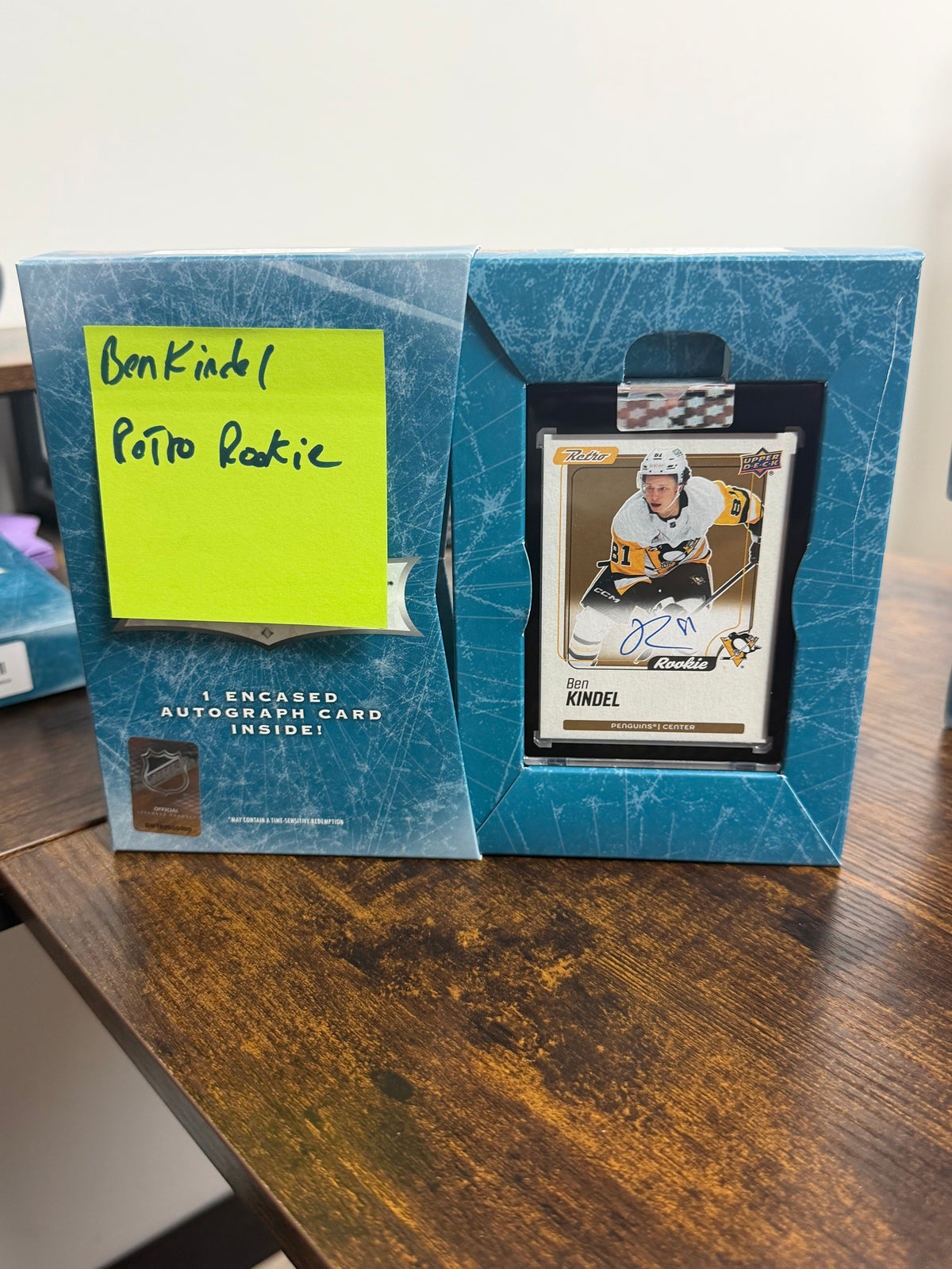 2025-26 upper deck clear cut Ben Kindel!!