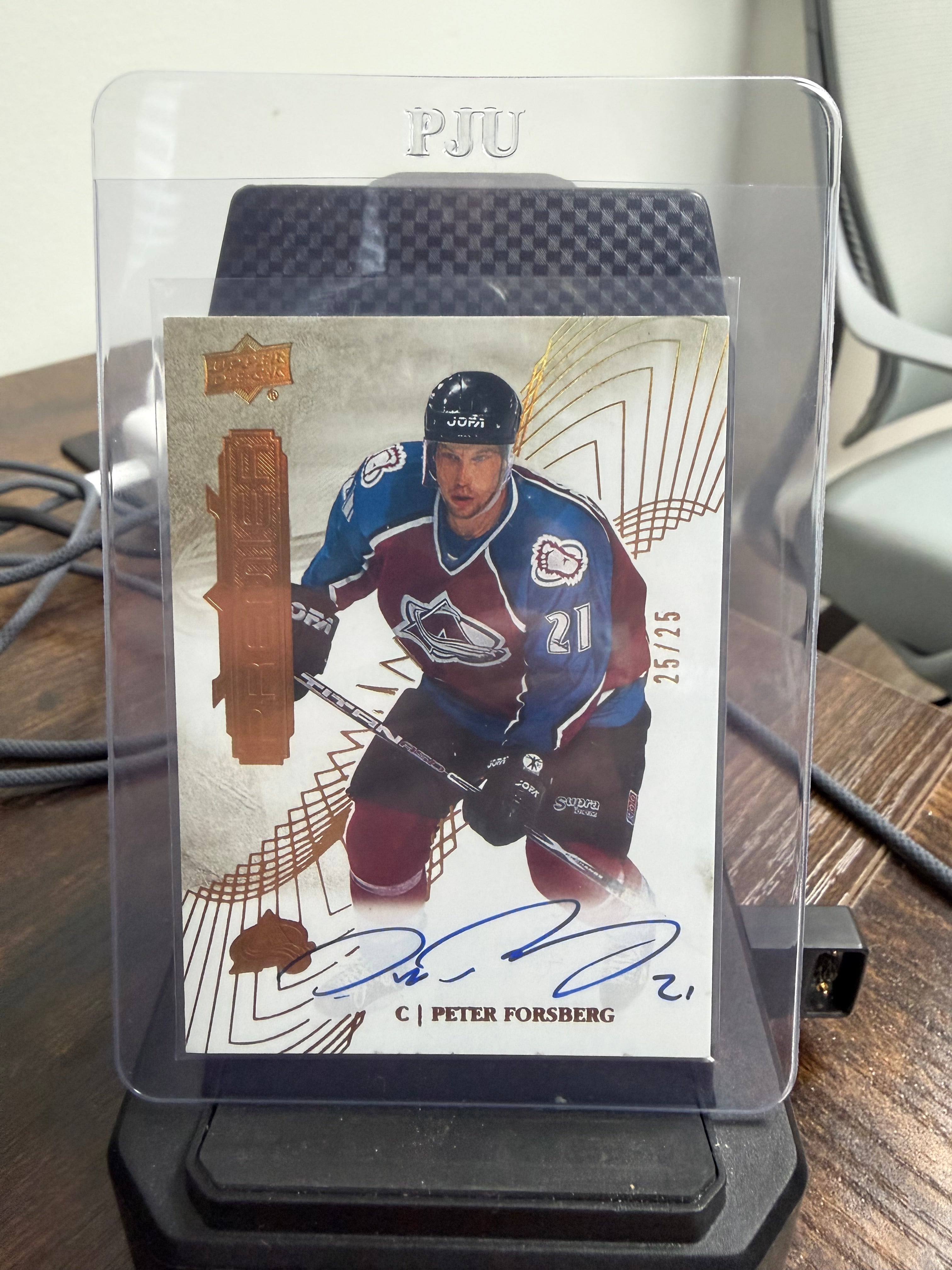 2025-26 UPPER DECK PREMIER PETER FORSBERG AUTO 25/25