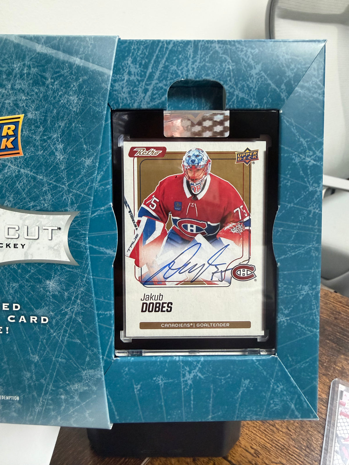 2025-26 upper deck clear cut Jakub Dobes