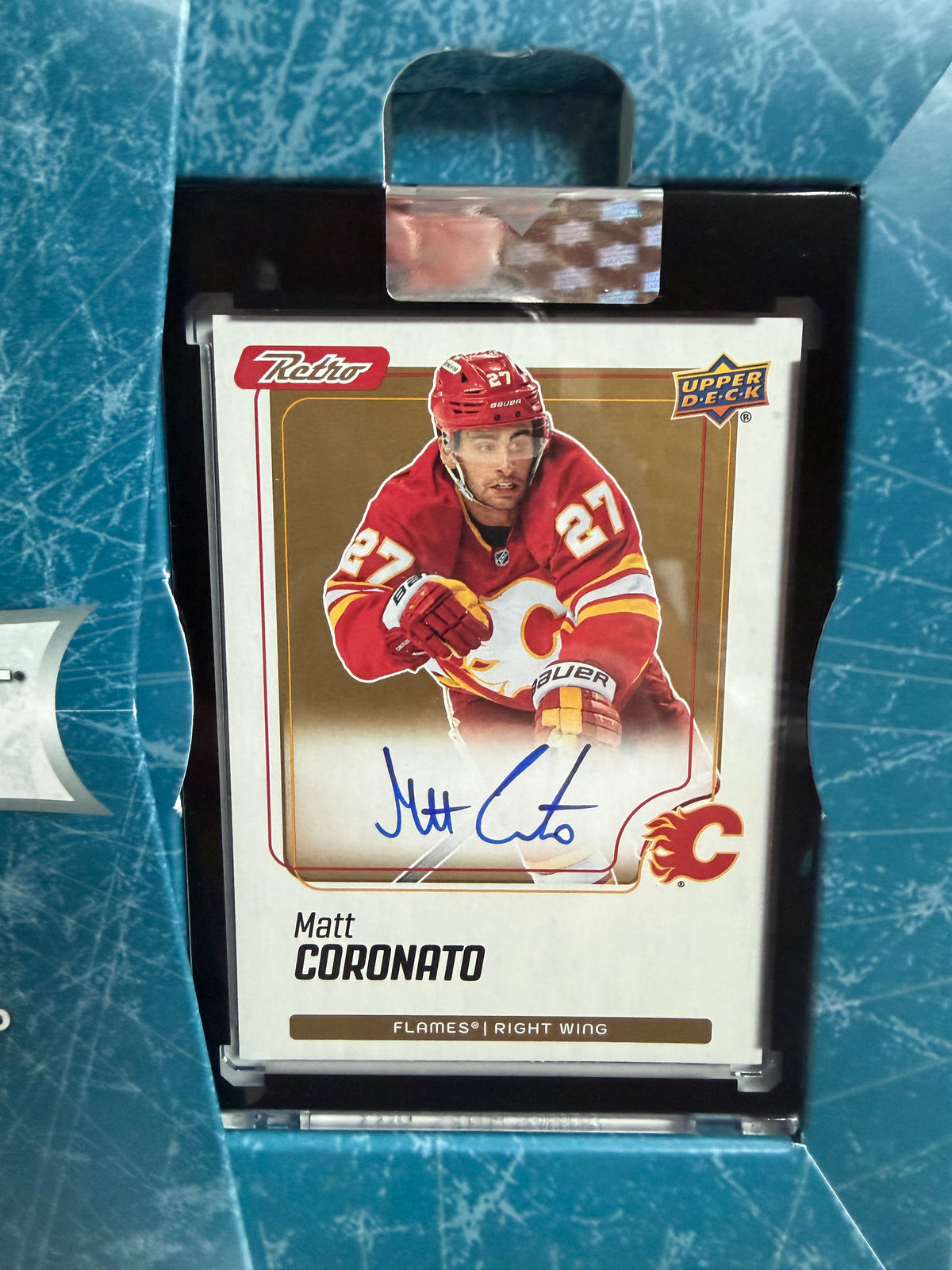 2025-26 upper deck clear cut retro Matt Coronato autograph!
