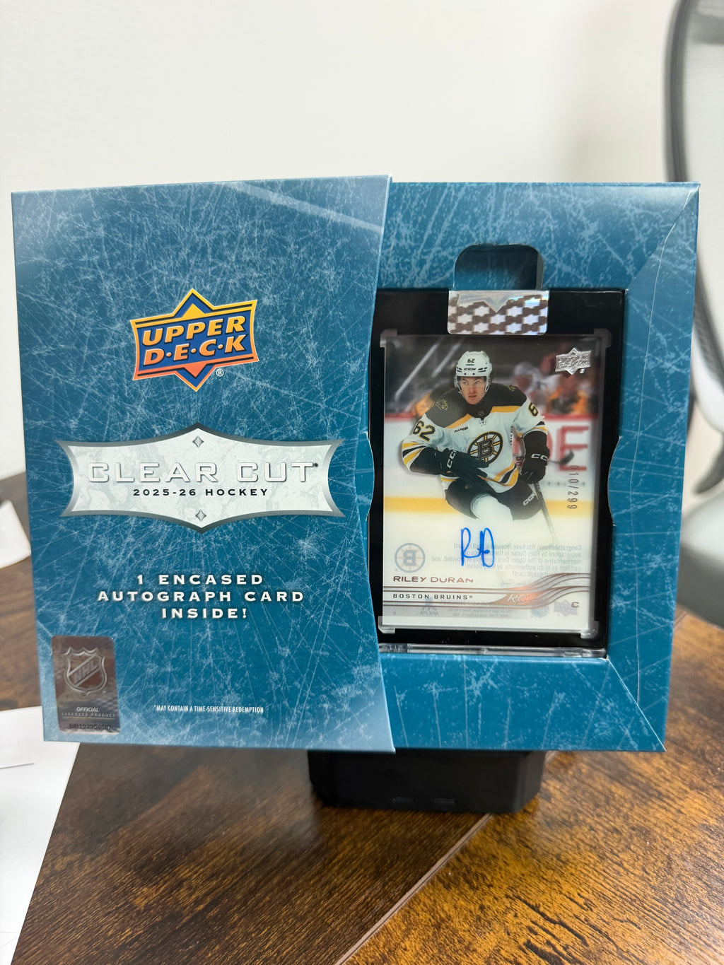 2025-26 upper deck clear cut Riley Duran RC autographed