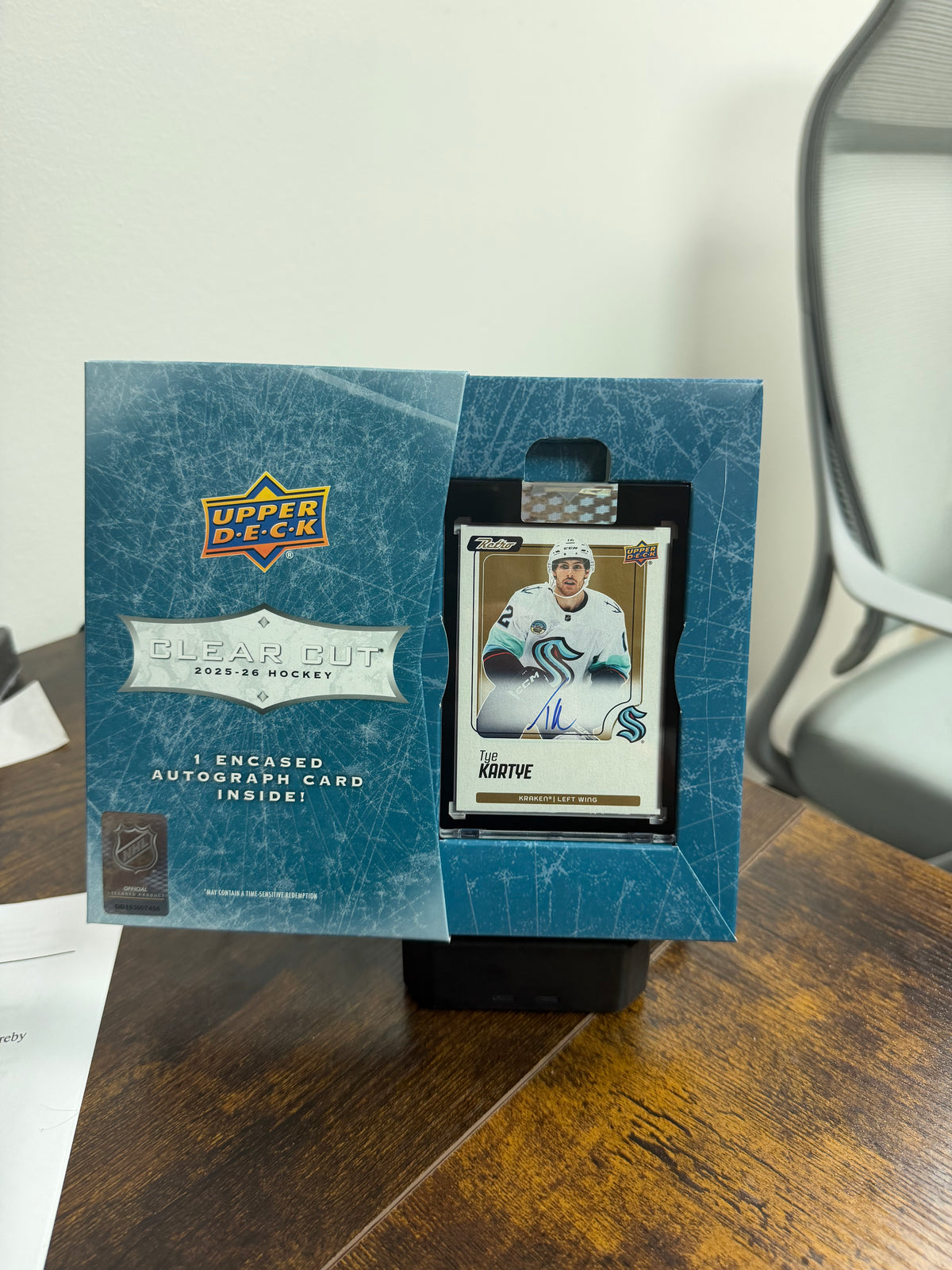 2025-26 upper deck clear cut Retro Tye Kartye autograph!