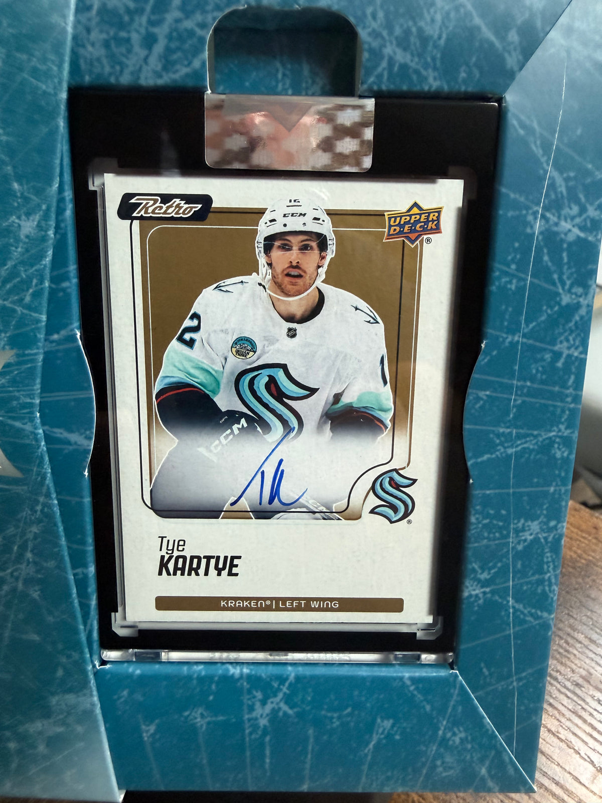 2025-26 upper deck clear cut Retro Tye Kartye autograph!