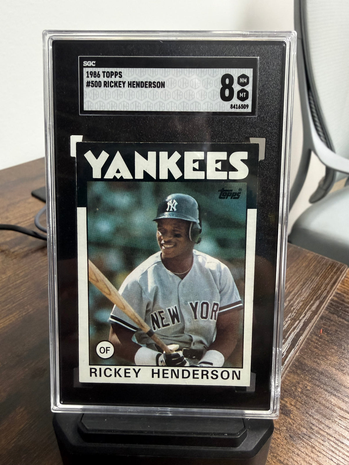 1986 topps Rickey Henderson #500