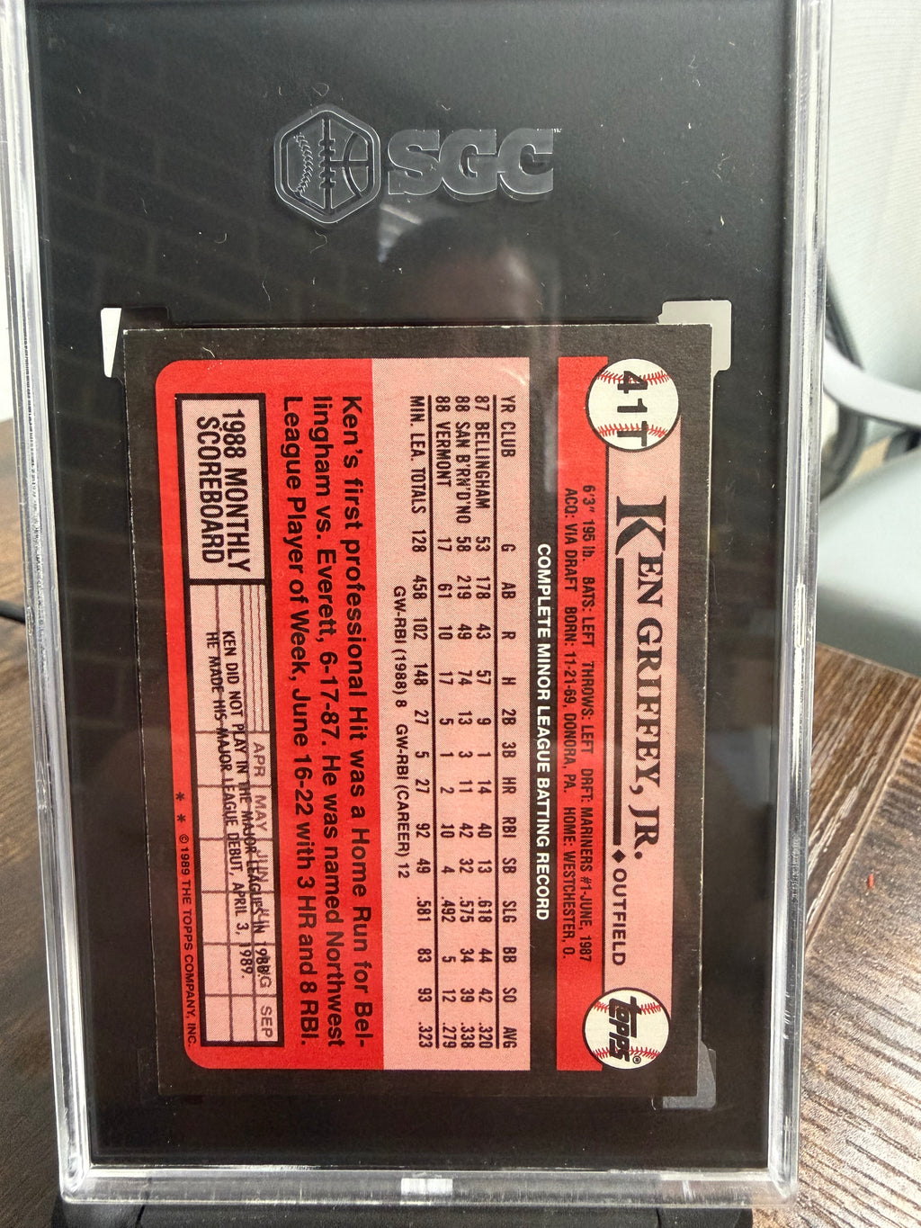 1989 topps traded Ken Griffey Jr #41T