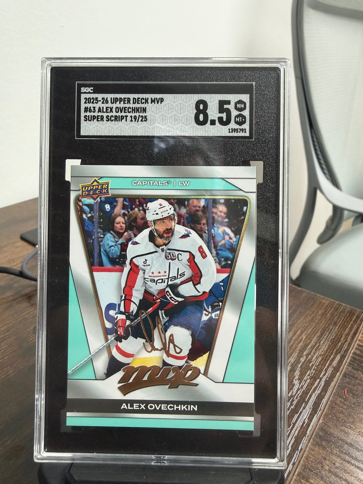 2025-26 upper deck MVP Alex Ovechkin SUPER SCRIPT #63!!