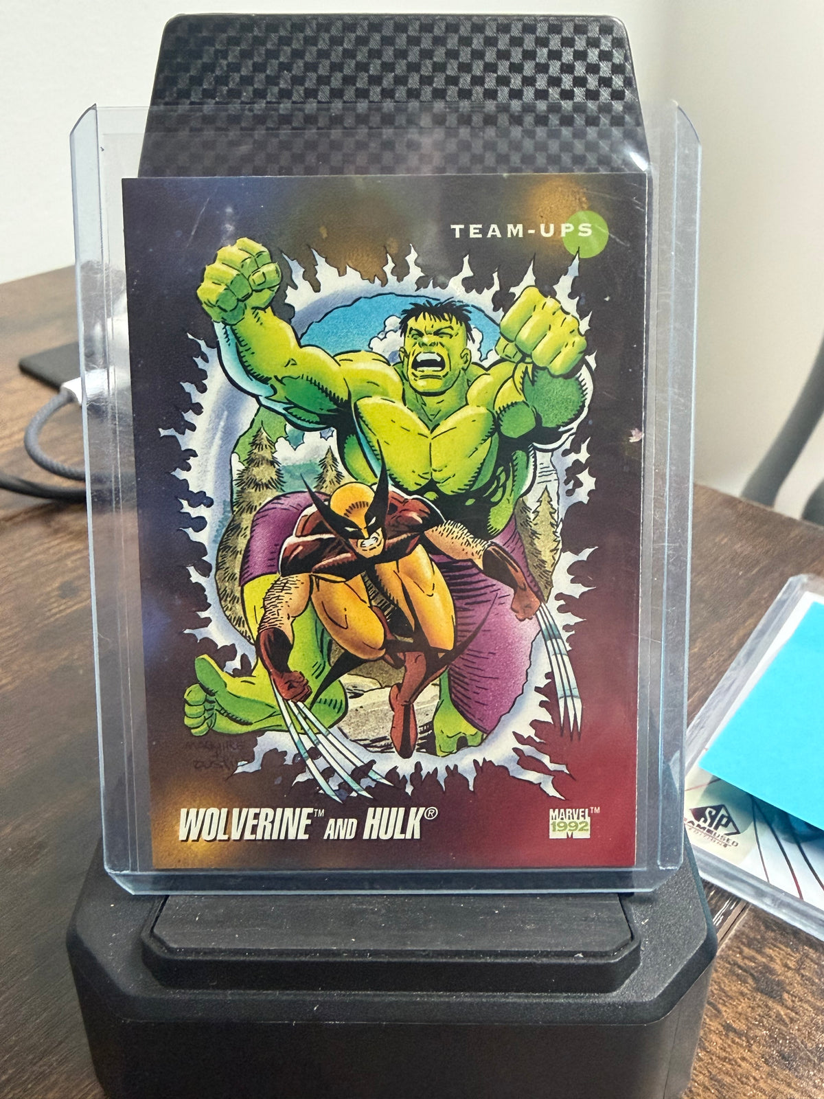 1993 skybox marvel masterpiece wolverine & Hulk