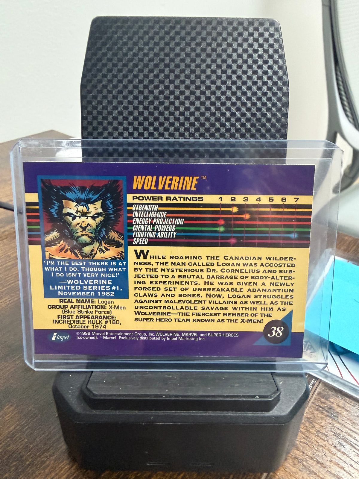 1993 skybox Marvel Masterpiece Wolverine
