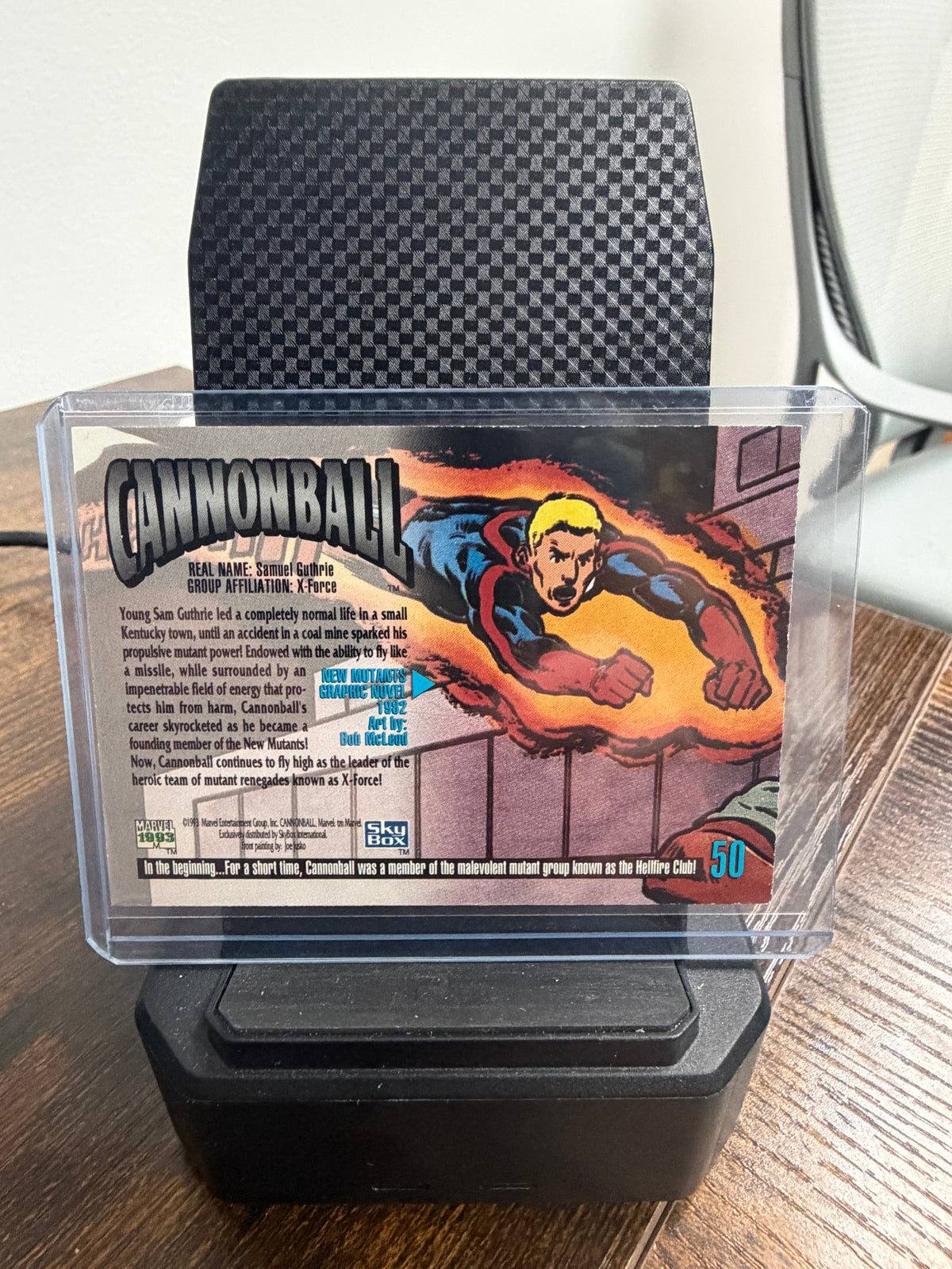 1993 skybox Marvel Masterpiece Cannonball