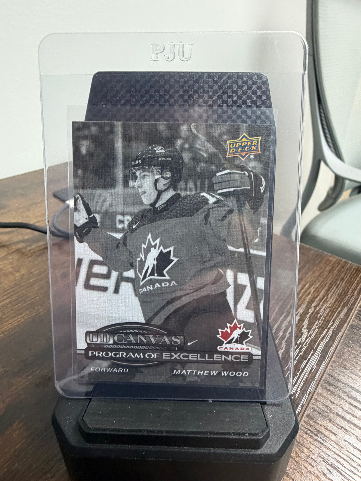 2025-26 upper deck series 2 UD canvas  Program of excellence black/white Matthew wood