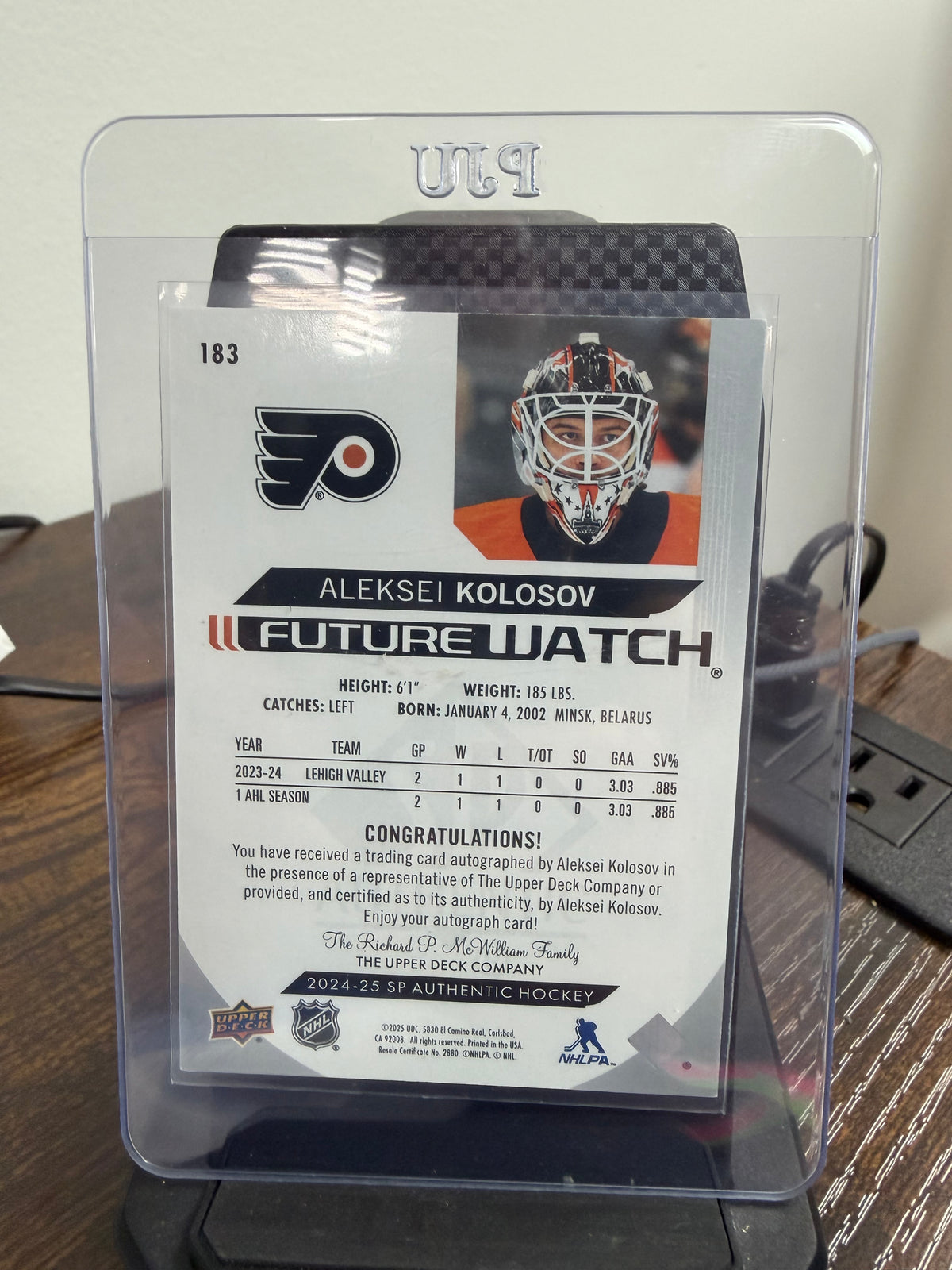 2024-25 SP authentic future watch Aleksei Kolosov autograph!
