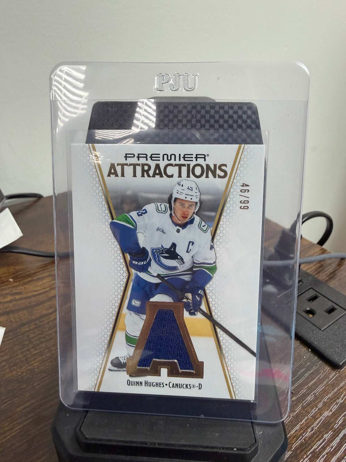 2026 upper deck premier Attractions Quinn Hughes 46/99
