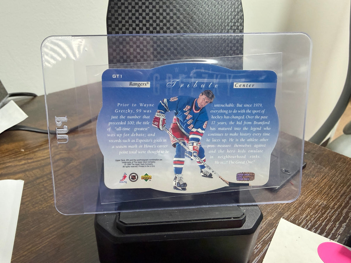 1996-97 upper deck SPx Wayne Gretzky tribute #GT1