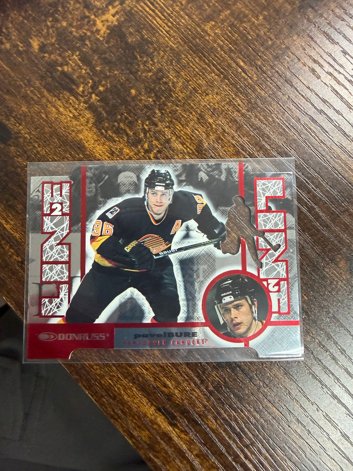 1997-98 Donruss "line 2 line" die-cut Pavel Bure 001/250